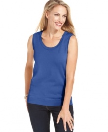 Built your wardrobe with Karen Scott's easy tank top!