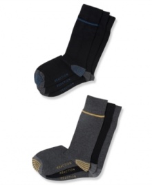 Add some flavor to your sock style with this 3-pack from Kenneth Cole Reaction.