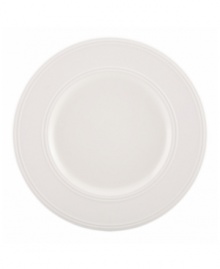 Elegance comes easy with these dinner plates from kate spade new york's Fair Harbor white dinnerware. Durable stoneware in a milky white hue is half glazed, half matte and totally timeless.