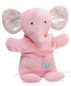 Everyday is an adventure for baby with GUND Safari Friends!  This pink elephant has extra-large ears that crinkle, an embroidered heart and a satin tail – all for baby to discover.