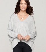 Slouchy chic has never looked better! Cha Cha Vente's dolman-sleeve top works well with fitted pants, jeans and skirts.