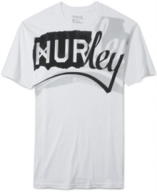 A funky Hurley logo gives this tee its cool attitude.