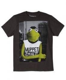 Your favorite Muppet gets city hip on this soft tee by Hybrid.