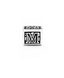 Make magic with the letter M. Letter M bead crafted in sterling silver. Donatella is a playful collection of charm bracelets and necklaces that can be personalized to suit your style! Available exclusively at Macy's.