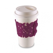 Designed to protect your hands from hot or cold beverages, this silicone sleeve fits most latte-sized cups. From Make My Day.