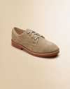 Classic oxfords, just like dad's, belong in every young man's closet for those moments when sneakers just won't do.Four-grommet lace-up style Leather lining Padded insole Rubber sole Imported