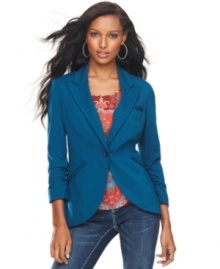 Add a stylish layer to your looks this season with INC's boyfriend blazer-- it's a must-have basic!