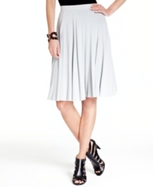 Fancy that: INC's feminine skirt feels like heaven and features an elastic waistband for easy pull-on styling!