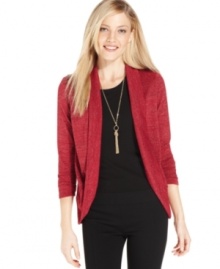 AGB's metallic-knit cardigan is a bright and sparkly layer to add to your wardrobe.