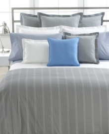 Add Lauren by Ralph Lauren's Jermyn Street nightspread to your bed for extra style and comfort. Features a matelasse basket weave pattern for a casually elegant look. Finished with a 1 rolled hem.