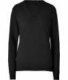 Channel easy elegance in this classic cashmere pullover from Polo Ralph Lauren - V-neck, long sleeves, slim fit - Pair with skinny jeans, slim trousers, or a pencil skirt