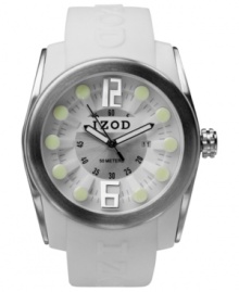 A unblemished sport watch from Izod with luminous accents to keep you active day and night.