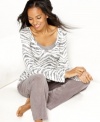 Treat her to festive comfort. These soft cotton pajamas by Alfani are a perfect gift for the holidays.