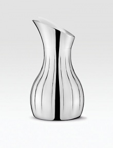 From the Legacy Collection. A modern classic, sleek and elegant, with curvaceous lines for graceful pouring and an insulated construction that maintains temperature of the contents.Stainless steel White stopper 8H X 4¼W Dishwasher safe Imported