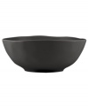 Find stylish versatility in the organic shape and matte-glazed finish of the Casual Luxe serving bowl from Donna Karan by Lenox. Durable stoneware in modern black is an ideal host for everyday meals and a natural go-to for entertaining.