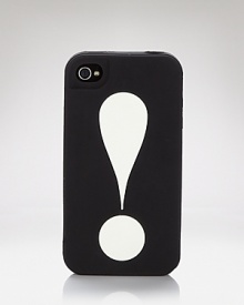 kate spade new york gives your gadget extra emphasis with this iPhone case, crafted of silicone and punctuated by a bold exclamation point.