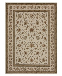 A crisp, modern rendering of traditional Turkish rug designs, the Samira area rug from Loloi boasts rich tones of ivory and blue that offer a regal air to any space. Crafted in Turkey of ultra-durable and easy-to-clean polypropylene.