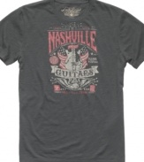 Pay homage to the home of twang with this Nashville Guitars t-shirt from Lucky Brand.