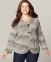 Warm up your casual look with Style&co.'s long sleeve plus size cardigan, featuring a swing design. (Clearance)