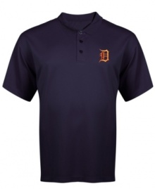 A league of their own. Let everyone know the Detroit Tigers are standout stars in your eyes with this MLB polo shirt from Majestic.