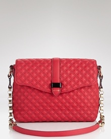 Marc Jacobs' quilted leather shoulder bag is a vibrant kick. Shake up your palette and carry this color-pop style to enliven sleek all-black ensembles.