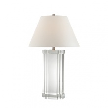 Sleek and sophisticated glass table lamp