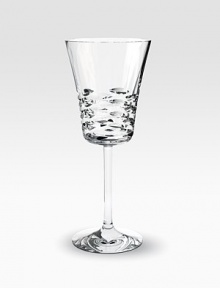 Rounded cuts lend dimension and detail to this elegant glass handcrafted in France from weighty, full-lead crystal. From the Lola Collection9 highHand washMade in France