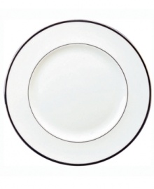 In 18th century England, Josiah Wedgwood, creator of the world famous Wedgwood ceramic ware, established a tradition of outstanding craftsmanship and artistry which continues today. The classically simple heirloom-quality Sterling dinner plates from Wedgwood's dinnerware and dishes collection are designed for formal entertaining, in pristine white bone china banded with polished platinum.