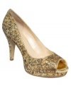 Expand your wardrobe with the perfectly poised and always versatile Danee peep-toe pumps by Nine West.