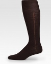 Over-the-calf socks featuring a vertical-chain stripe detail.80% wool/20% nylonMachine washMade in Italy of imported fabric