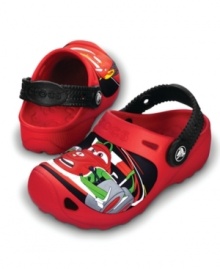 Time to hit the track! He'll be off to the races in these adorable Cars 2 clogs from Crocs.