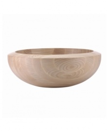 A smooth, minimalist shape highlights the beauty of solid ash in this Torq White Woods bowl. Use as a centerpiece or for serving salad, pasta or whole fruit. From Dansk's collection of serveware and serving dishes.