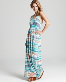 C&C California Maxi Dress - Zig Zag Printed Maxi Dress