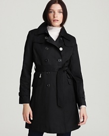 DKNY's lightweight trench is an updated classic with a plethora of pockets and a sleek silhouette.