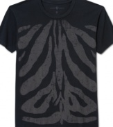 Show your wild side. The zebra print on this t-shirt from Andrew Charles is style that can't be tamed.