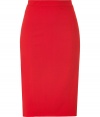 Inject bold style into your workweek style with this luxe pencil skirt from Valentino - Wide waistband, pencil silhouette, concealed side zip closure - Wear with a tie-neck blouse, cashmere cardigan, and platform pumps