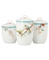 Make your kitchen sing with Chirp canisters from Lenox Simply Fine. Adorned with the beloved birds and florals of Chirp dinnerware and in ultra-durable bone china, they're a smart and irresistible addition to any countertop. Qualifies for Rebate