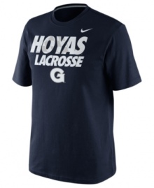 Catch this training shirt by Nike featuring the Georgetown Hoyas and score the winning goal!