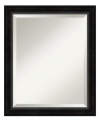 Defy decorating trends with the Madison wall mirror. Deep bevels separate reflection from the satin black frame, altogether a clean, timeless look that's well-tailored for the home office, master bedroom or living room wall.