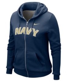 Spread the spirit and cheer on your favorite team with this NCAA Navy Midshipmen hoodie from Nike.