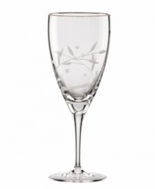 An instant classic, this Lenox crystal iced beverage glass features the Opal Innocence vine motif etched below a band of polished platinum. A beautiful companion to Opal Innocence dinnerware. Qualifies for Rebate