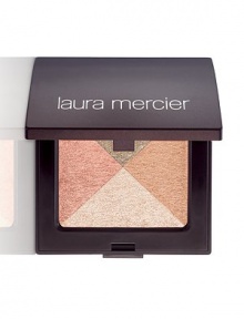 A unique baked formula that applies effortlessly while brightening the eyes, cheeks and body with a hint of natural colour and light. Contains light-reflecting properties that blend together to give the skin a healthy all-over glow. Use colors individually as eye shadows or highlighters to create the look you desire. 0.21 oz. 