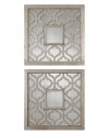 Modernize your space with the airy elegance of Sorbolo Squares mirrors. With their Moorish-inspired panel design and silver on silver lightness, your space will be invigorated by their bohemian chic.