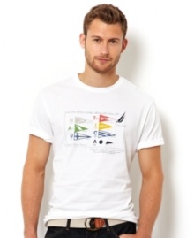 Anchor your casual look with this graphic t-shirt from Nautica.