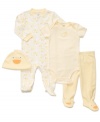 The quintessential starter kit for new moms, Carter's 4-piece set is perfect for newborn baby girls or boys.