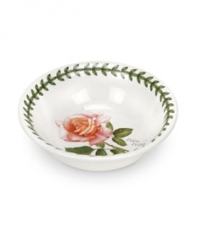 For the discerning china collector or naturalist on your gift list, the Botanic Garden rose mini bowl features a beautiful bloom that's finely detailed and colorfully rendered.