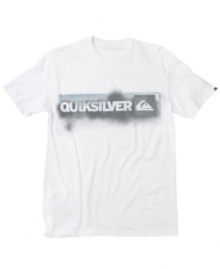 This classic Quicksilver logo tee looks great on the sand or city streets.