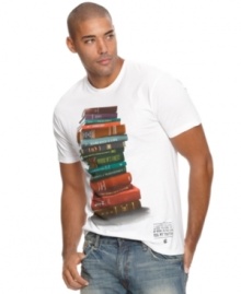 Book smart and style smart come together in this cool Rocawear tee.