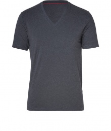 Upgrade your casual staples in this super soft stretch cotton V-neck tee from Hugo - V-neckline, short sleeves - Contemporary slim fit - Perfect for wearing under soft winter knits, or for a sportier look, with hoodies, sweats and sneakers