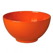 This medium bowl in a radiant Orange Peel is handcrafted in Germany from high fired ceramic earthenware that is dishwasher safe. Mix and match with other Waechtersbach colors to make a table all your own.